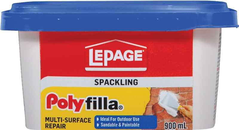 LePage Polyfilla 1256115 Multi-Surface Repair, Off-White, 900 mL Plastic Tub