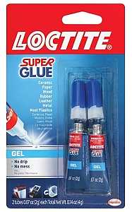 Loctite 1399965 Super Glue, Gel, Clear/Colorless, 2 g Tube