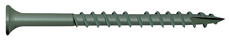 Camo 0341170 Deck Screw, #9 Thread, 3 in L, Bugle Head, Star Drive, Type 17 Slash Point, Carbon Steel, ProTech-Coated