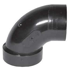 IPEX 027232 Pipe Elbow, 2 in, Hub x Spigot, 90 deg Angle, ABS, SCH 40 Schedule