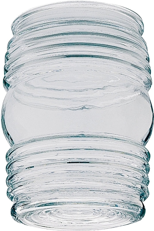 Westinghouse 8561700 Light Shade, 3-5/8 in Dia, Jelly Jar, Glass, Clear