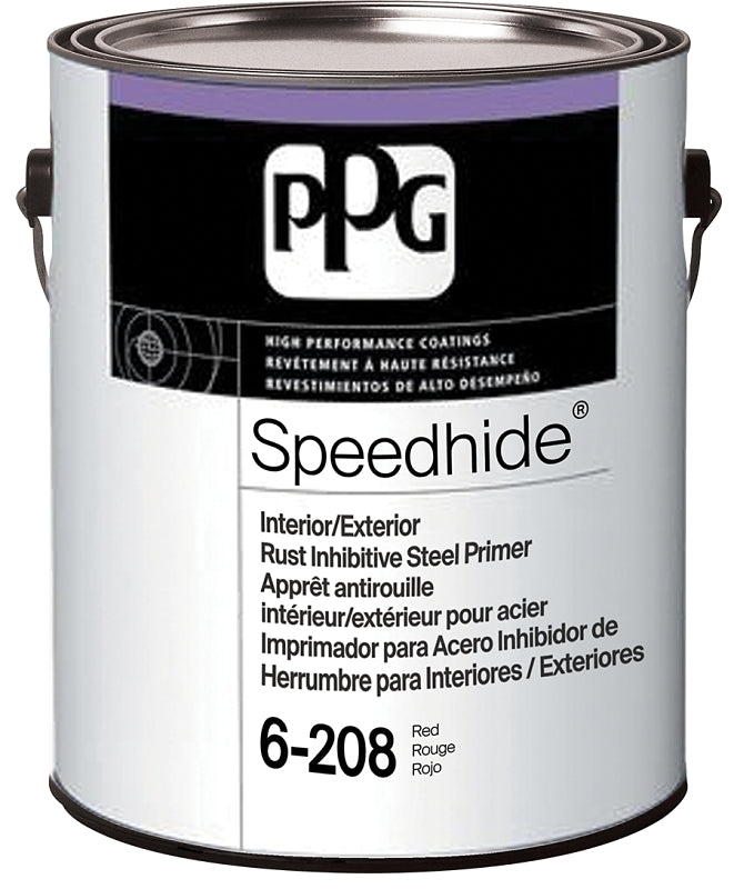 PPG SPEEDHIDE 6-208-01 Primer, Flat, Red, 1 gal