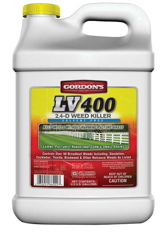 Gordon's 8601122 Weed Killer, Liquid, Spray Application, 2.5 gal