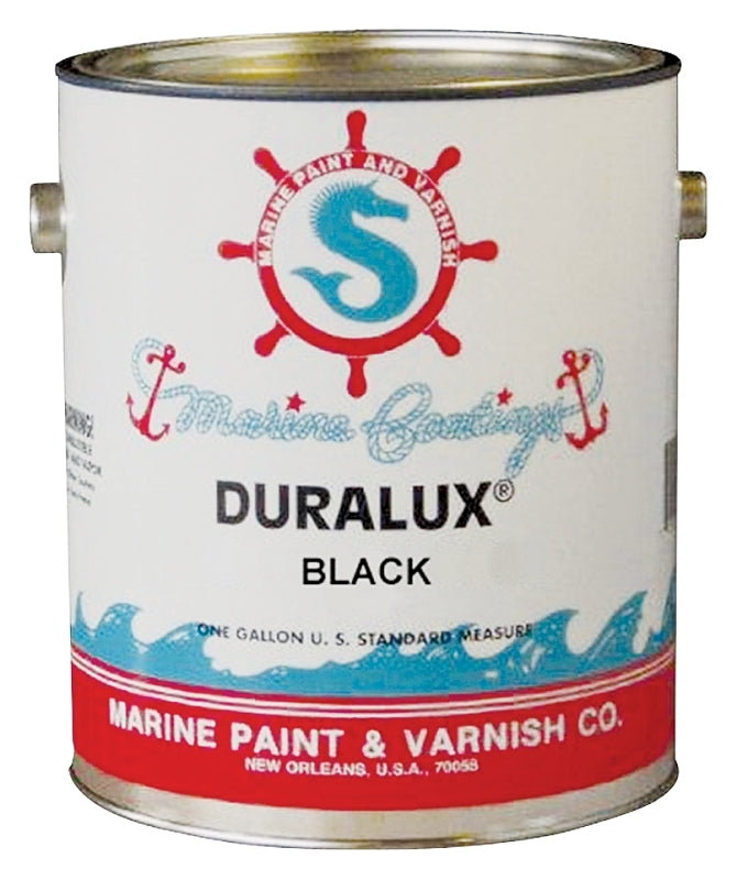 Duralux M722-1 Marine Enamel, High-Gloss, Black, 1 gal Can