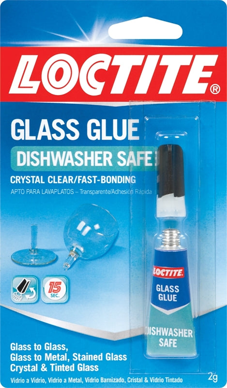 Loctite 233841 Glass Glue, Light Yellow, 2 g Tube