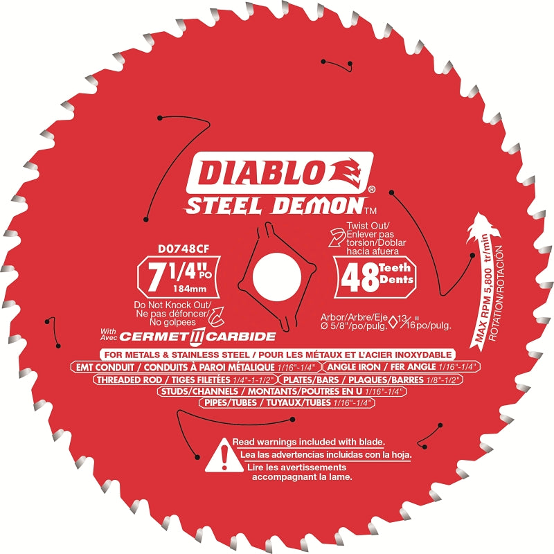 D0748CFX BLADE SAW 48T 7-1/4IN