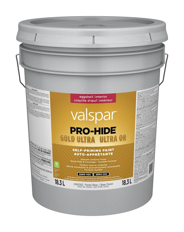 Pro-Hide Gold Ultra 029.1062002.008 Interior Self-Priming Paint, Eggshell, Pastel, 5 gal, 37 sq-m Coverage Area