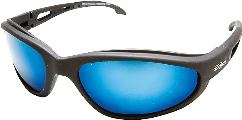 Edge TSMAP218 Polarized Safety Glasses, Unisex, Polycarbonate Lens, Full Frame, Nylon Frame, Black Frame