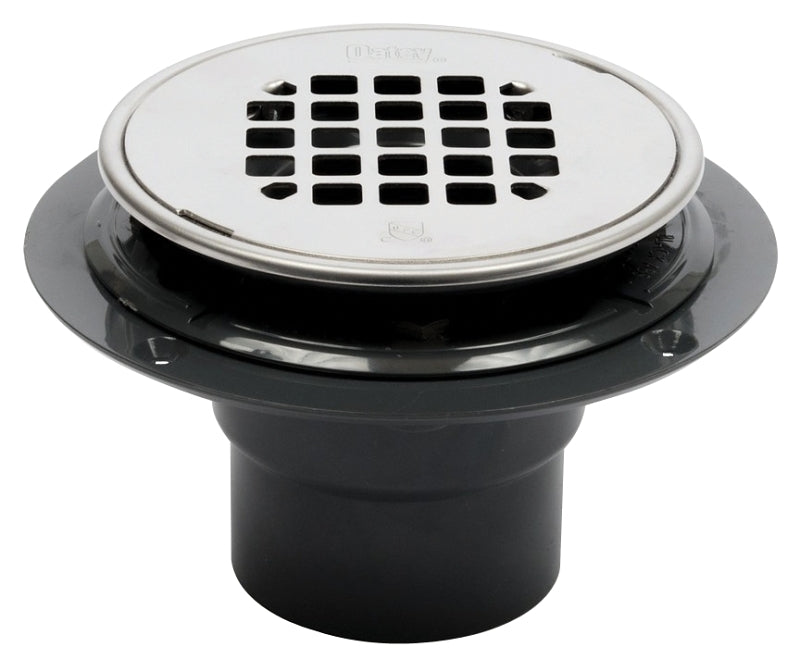 Oatey 42261 Shower Drain, ABS, Black, For: 2 in, 3 in Pipes