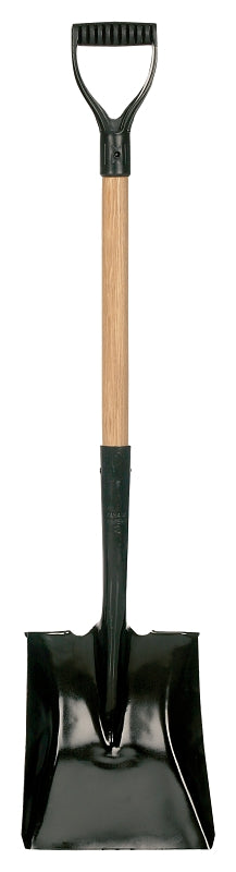 Garant 80421 Shovel, 8-1/2 in W Blade, Steel Blade, Wood Handle, D-Grip Handle, 25-5/8 in L Handle