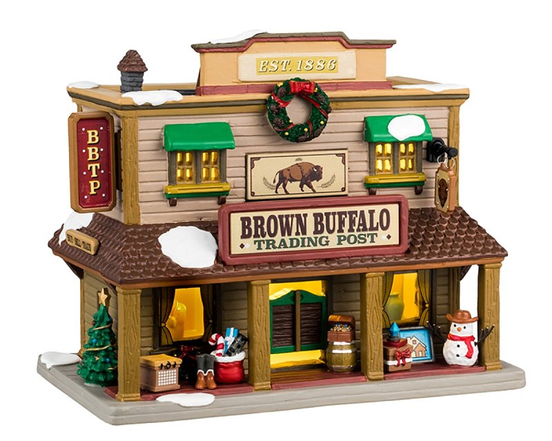 LIC LTD 45230 Brown Buffalo Trading Post, Vail Village, Porcelain