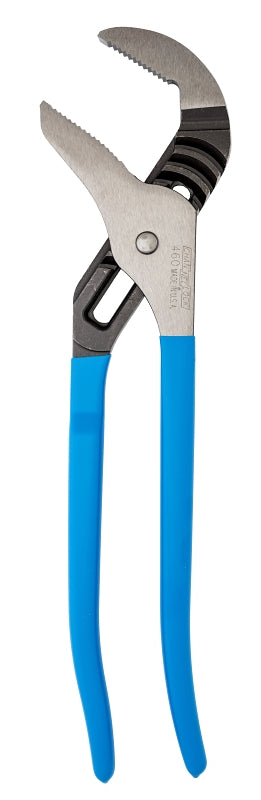 CHANNELLOCK 460 Tongue and Groove Plier, 16-1/2 in OAL, 4-1/4 in Jaw Opening, Blue Handle, Cushion-Grip Handle