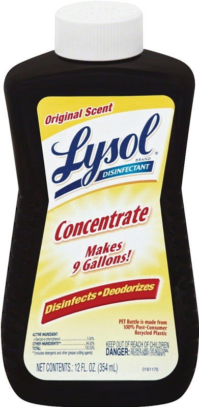 Lysol 77500 Disinfectant Cleaner, 12 oz, Liquid, Original Scent, Red