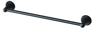 Moen Laia BH5318BL Towel Bar, 18 in L Rod, Stainless Steel/Zinc, Matte, Wall Mounting