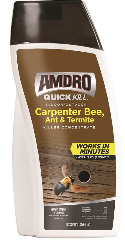 Amdro QUICK KILL 100526839 Concentrate Bee Killer, Liquid, Indoor, Outdoor, 32 oz