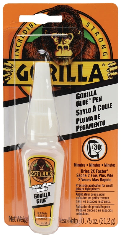 Gorilla 5202403 Glue, White, 21.2 mL Pen