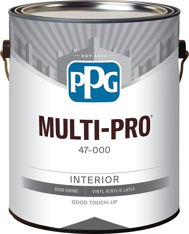 PPG MULTI-PRO 47-3110/01 Interior Paint, Eggshell Sheen, Pastel Base/White, 1 gal, 400 sq-ft/gal Coverage Area