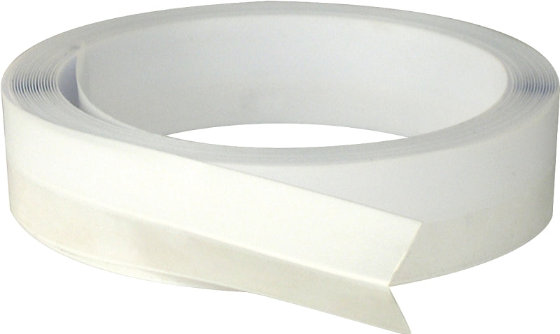 Climaloc CF12748 Weatherstrip, 7/8 in W, 16.4 ft L, Vinyl, White