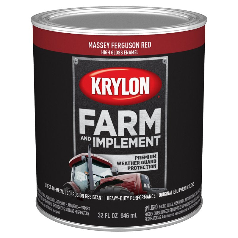 PAINT HIGH GLOSS MF RED 1QUART