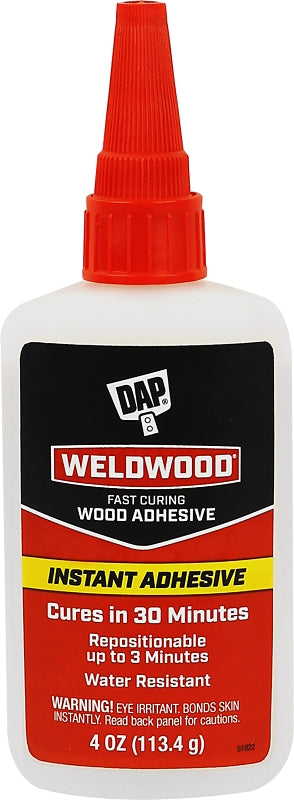 DAP RapidFuse 7079800131 Instant Adhesive, Clear, 4 oz Tube