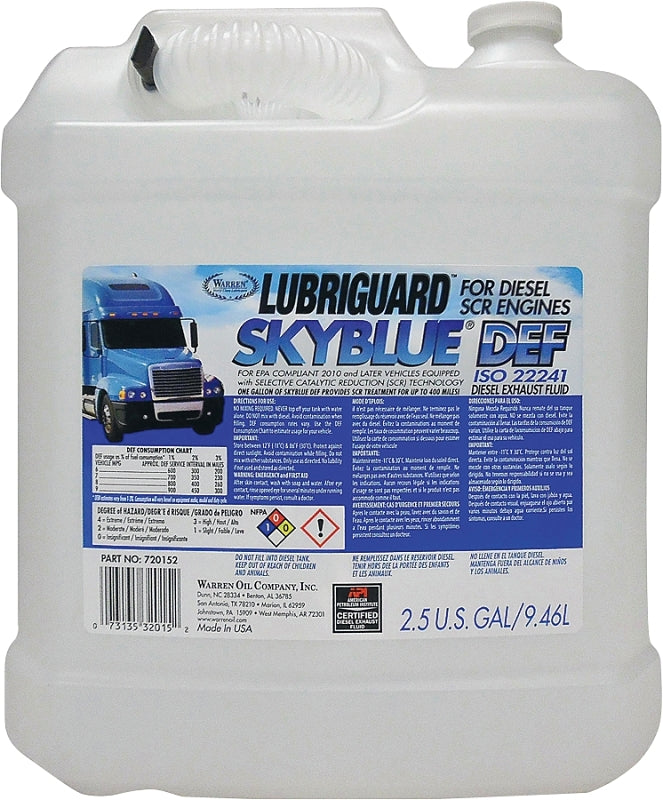 Lubriguard 720152 Diesel Exhaust Fluid, 2.5 gal