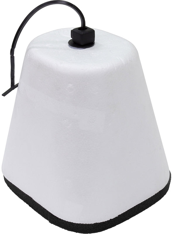 Climaloc Plus CFSTY56 Faucet Cover, 6 in L, 5 in W, Styrofoam, White, For: Outdoor Faucets