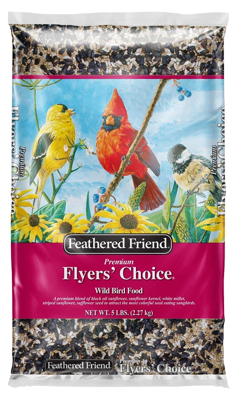 Feathered Friend 14398 Premium Wild Bird Food, Seed, 5 lb, Bag