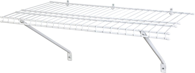 ClosetMaid 1031 Shelf Kit, 60 lb, 36 in L, 12 in W, Steel, White