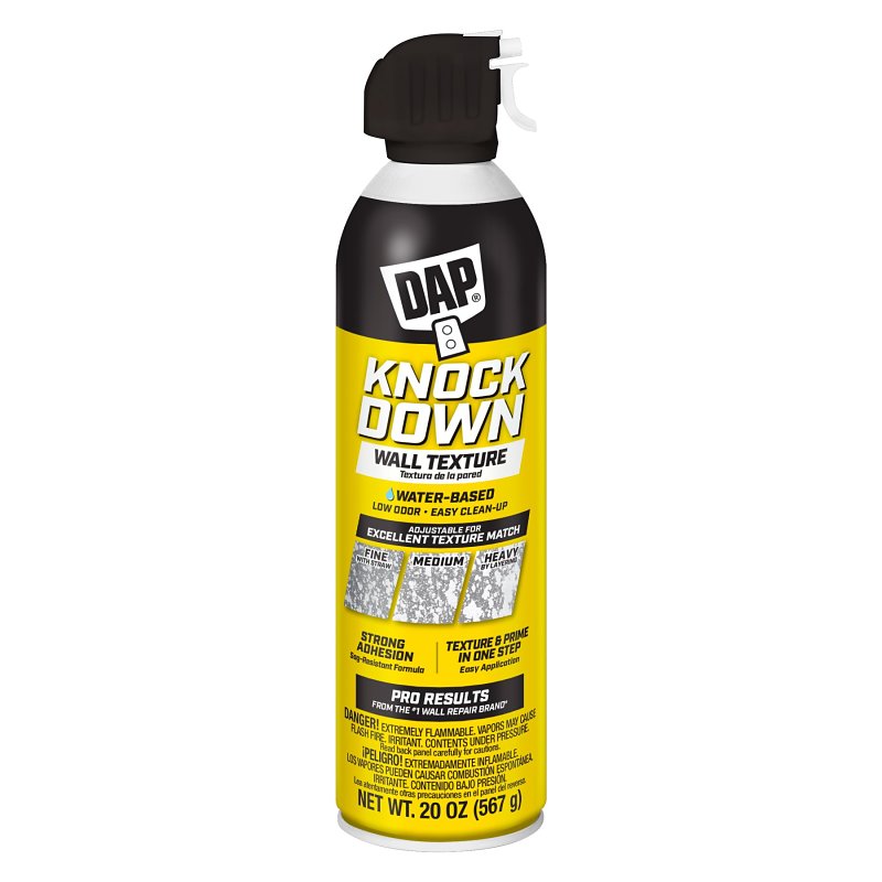 DAP Knockdown Series 7079850020 Wall Texture, Aerosol, White, 20 oz