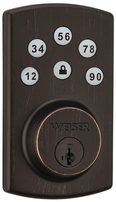 Weiser GED1460 X 11P Electronic Lock, 3 Grade, Venetian Bronze