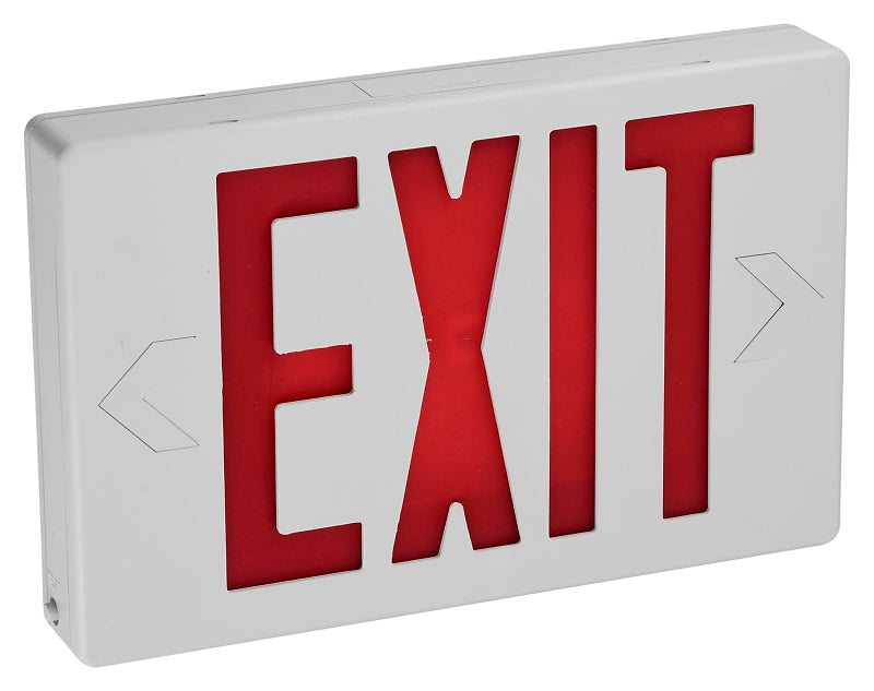 ETI 55301101 Exit Sign Light, 7.48 in OAW, 11.6 in OAH, 120/277 VAC, 2.2 W, Red/White