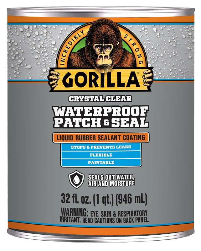 Gorilla 105341 Rubberized Coating, Waterproof, Clear, 32 oz