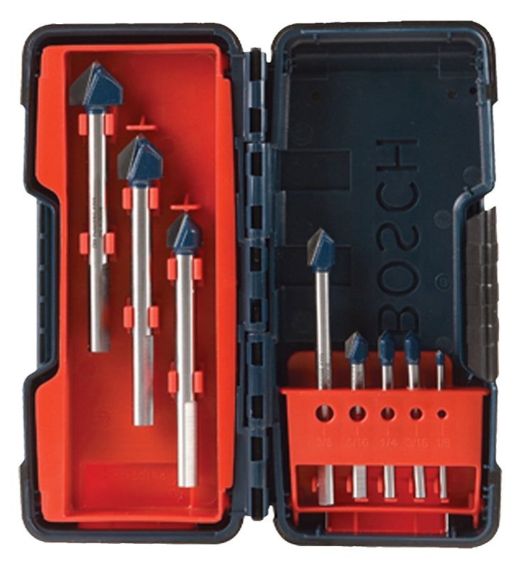 Bosch GT3000 Glass and Tile Bit Set, 8-Piece, Carbide