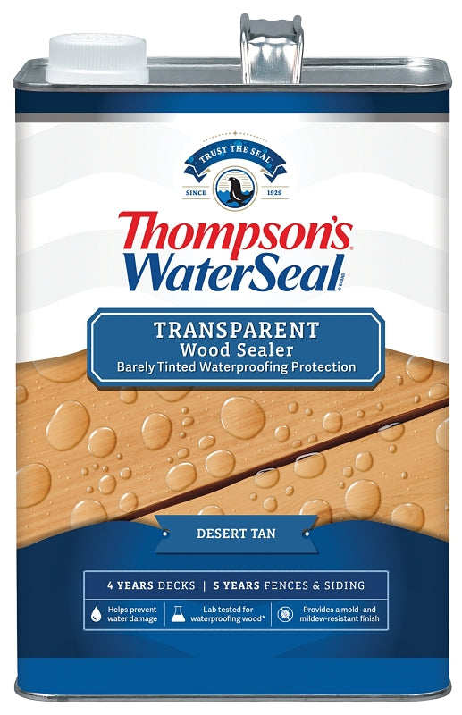 Thompson's WaterSeal, TH.091701-16, Waterproofing Stain, Desert Tan, 1 gal, Can