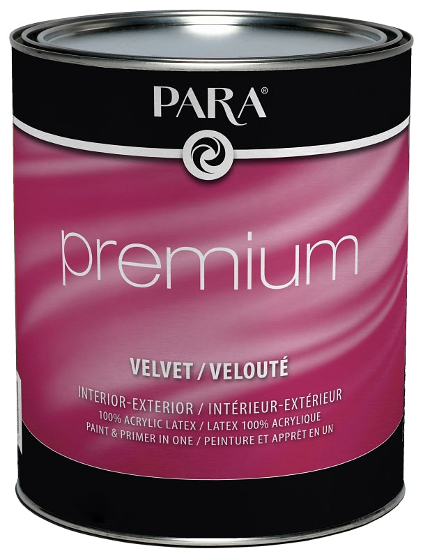 PARA Premium 1804-14 Interior/Exterior Paint, Velvet, Pastel Base, 1 qt