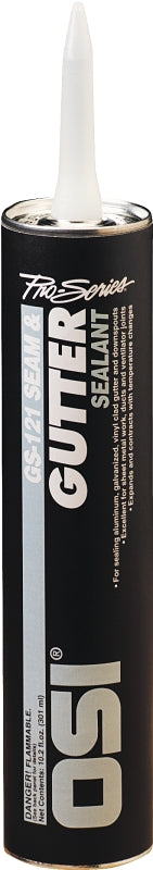 OSI GS121 Series 1939148 Gutter and Seam Sealant, White, Liquid, 10 oz Cartridge