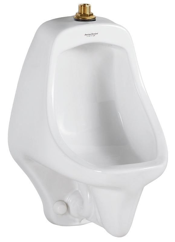 American Standard Allbrook Series 6550.001.020 Urinal, 0.5 to 1 gpf, Vitreous China, White, Wall Mounting