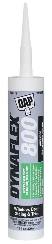 DAP 80800 Premium Polymer Sealant, Off-White, 1 day Curing, 20 to 120 deg F, 10.1 oz Cartridge