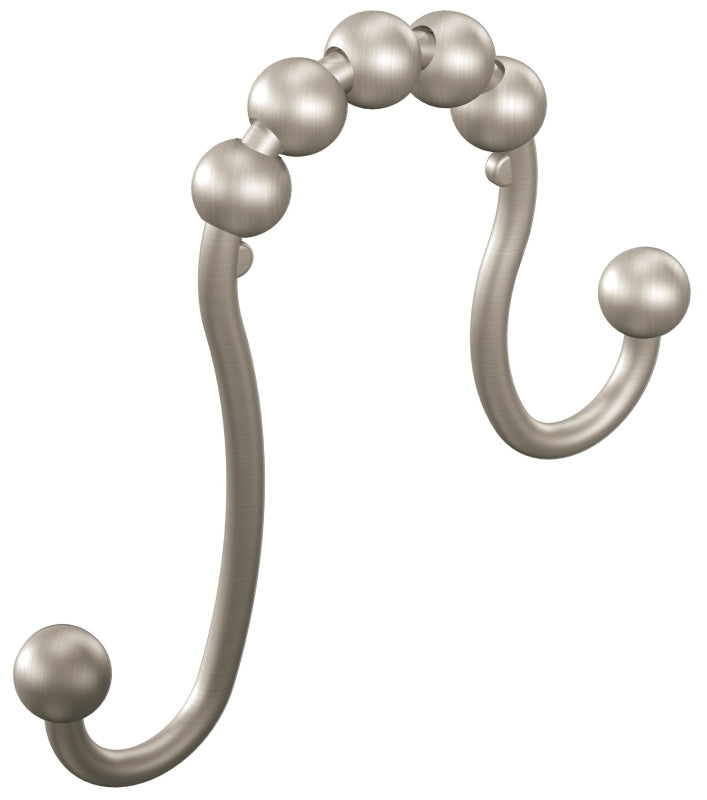 Moen SR2201BN Shower Curtain Ring, Steel, Brushed Nickel