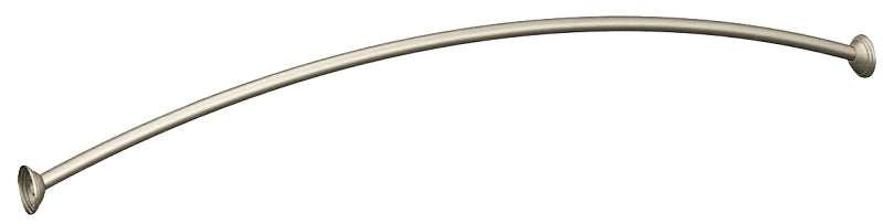 Moen DN2160BN Shower Rod, 54 to 72 in L Adjustable, 1 in Dia Rod, Stainless Steel, Brushed Nickel