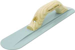 Marshalltown 143 Hand Float, 16 in L Blade, 3-1/8 in W Blade, Magnesium Blade, Round End Blade, Wood Handle