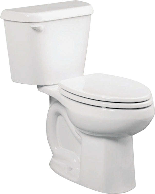 American Standard Colony 751AA101.020 ADA Complete Toilet, Elongated Bowl, 1.28 gpf Flush, 12 in Rough-In, White