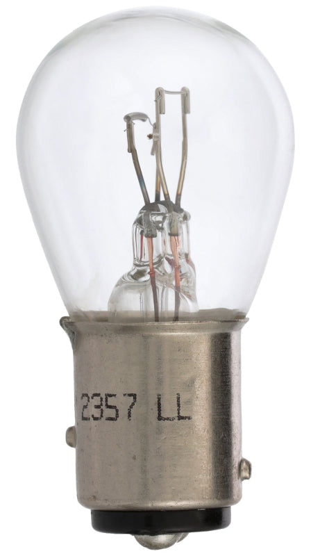 Peak 2357LL-BPP Miniature Automotive Bulb, 12.8 V, 29 W, Incandescent Lamp, Bayonet, Clear