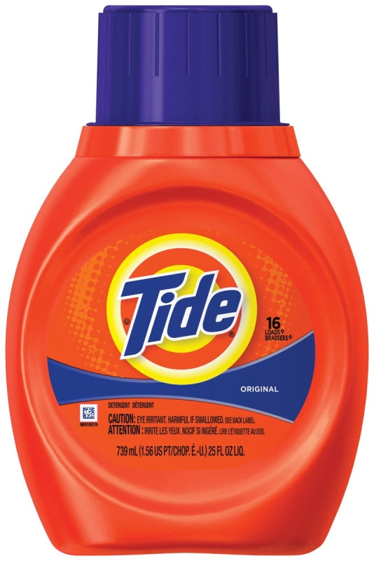 Tide 13875 Laundry Detergent, 25 oz Bottle, Liquid, Original