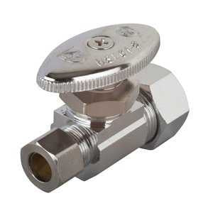 Moen M-Line Series M4770 Straight Shut-Off Valve, 3/8 x 5/8 in Connection, Compression, Brass Body