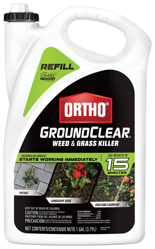 Ortho 4613504 Weed and Grass Killer, Liquid, Refill Application, 1 gal Jug