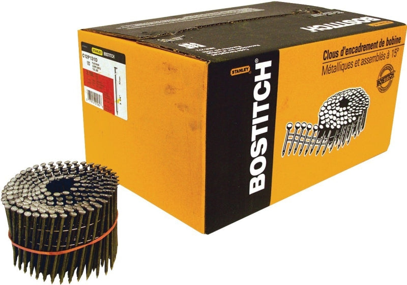 Bostitch C16P131D Framing Nail, 3-1/2 in L, 10-1/4 in Gauge, Steel, Round Head, Smooth Shank
