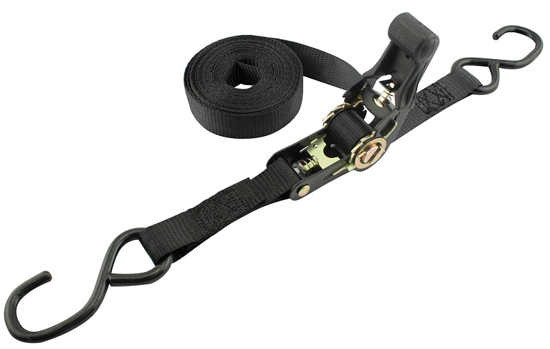 01300 STRAP 1X15FT RATCHET BLK