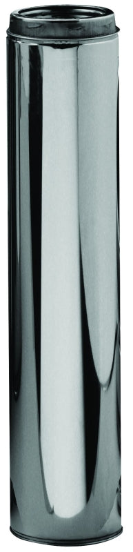 Selkirk 206036 Chimney Pipe, 8 in OD, 36 in L, 6 in W, 36 in H, Stainless Steel