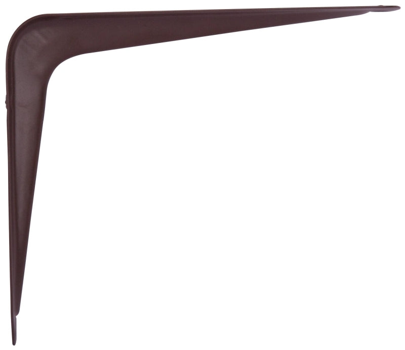 ProSource 21137CHO-PS Shelf Bracket, 40 lb/Pair, 5 in L, 4 in H, Steel, Chocolate